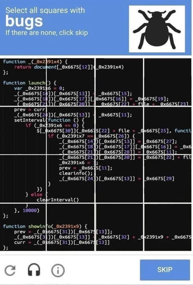 Buggy CAPTCHA