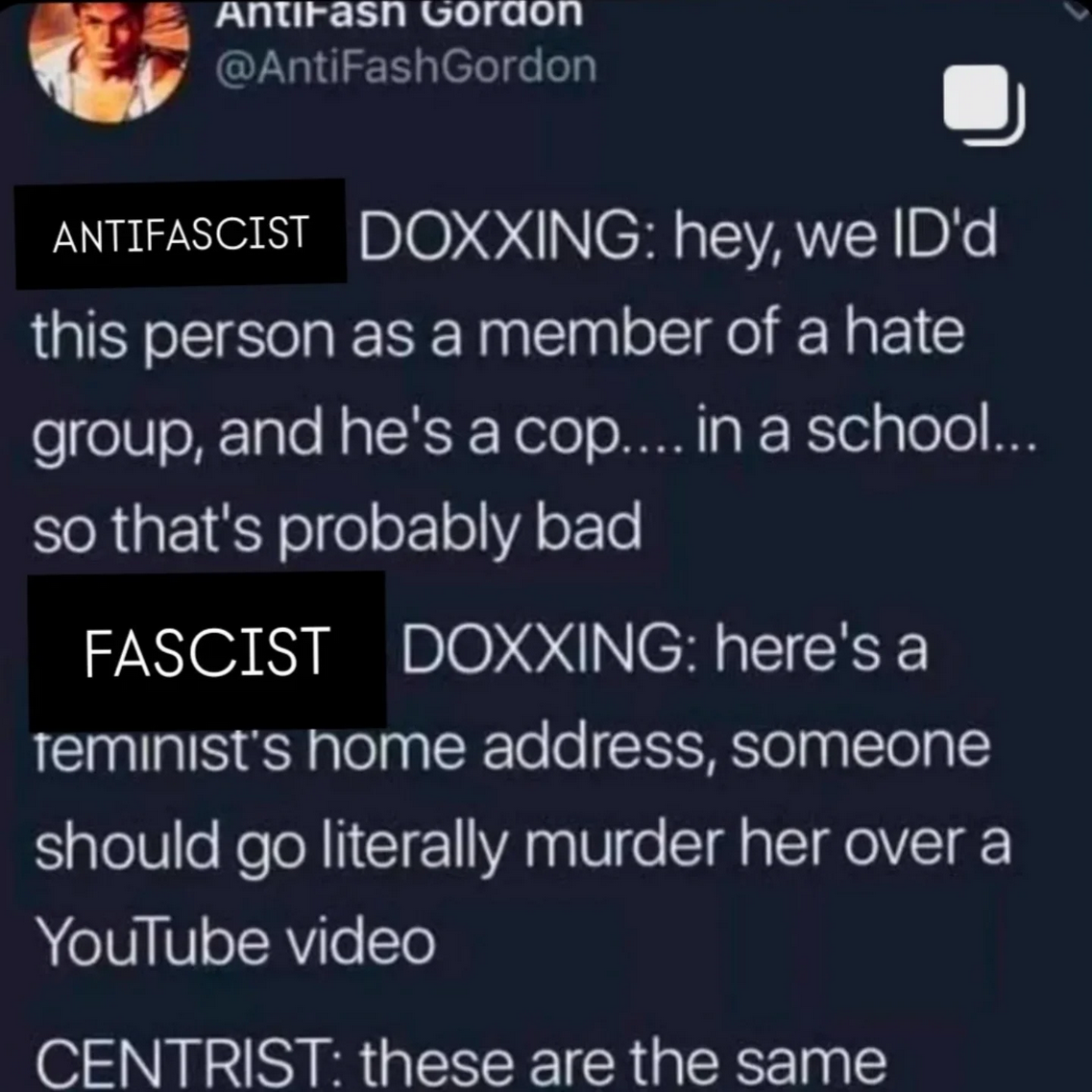 dox fascists