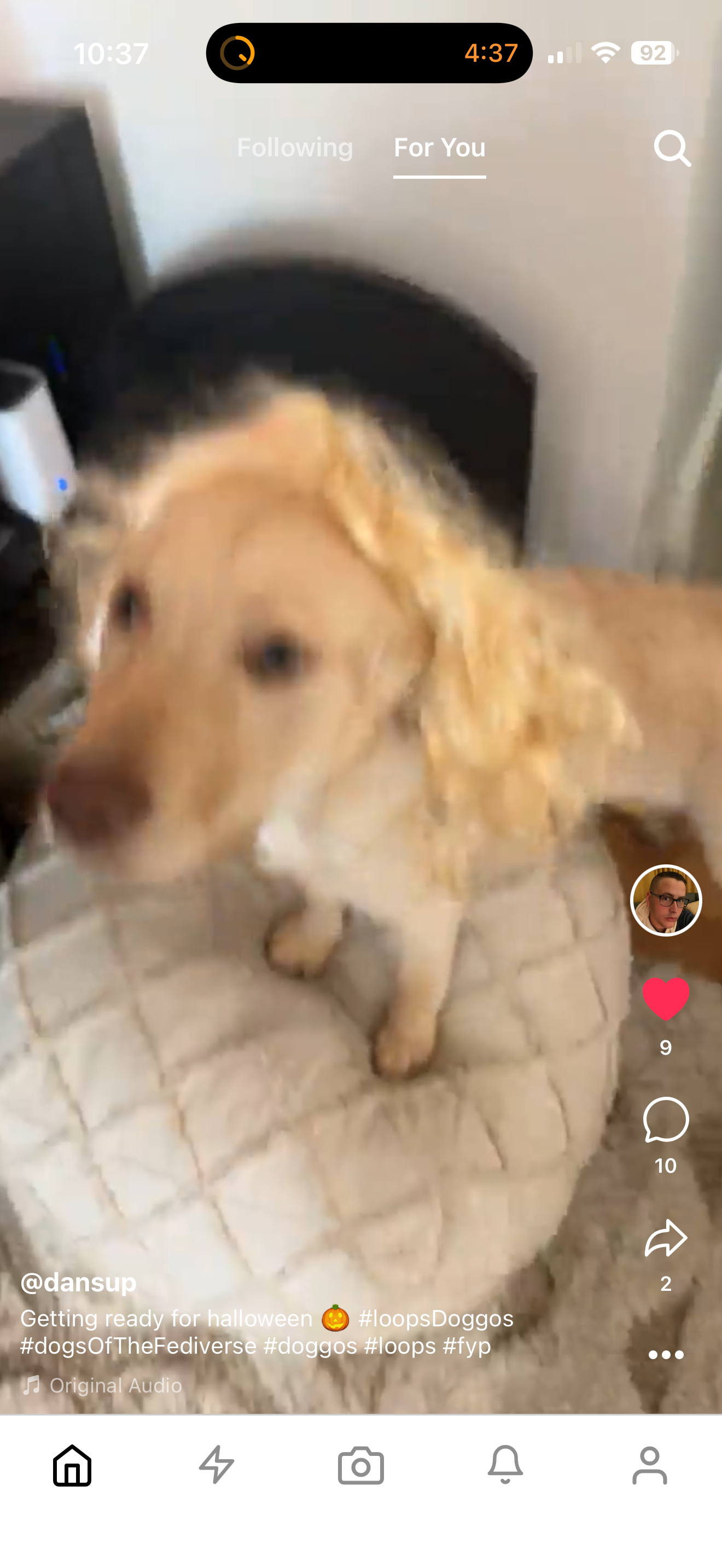 Screenshot of the new Loops app