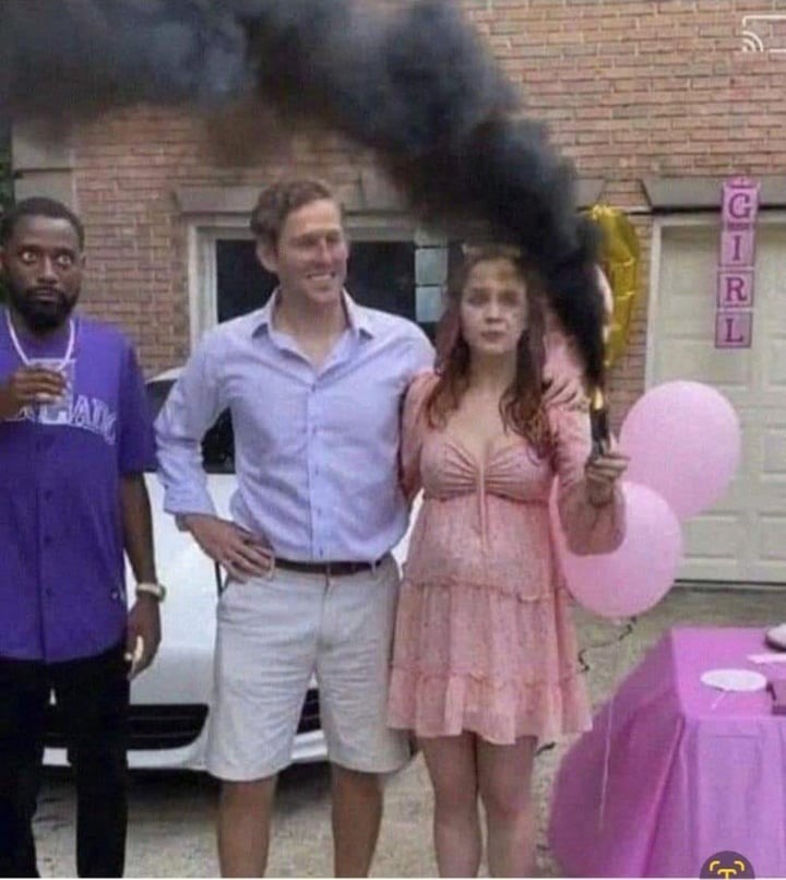 Gender reveal gone wrong