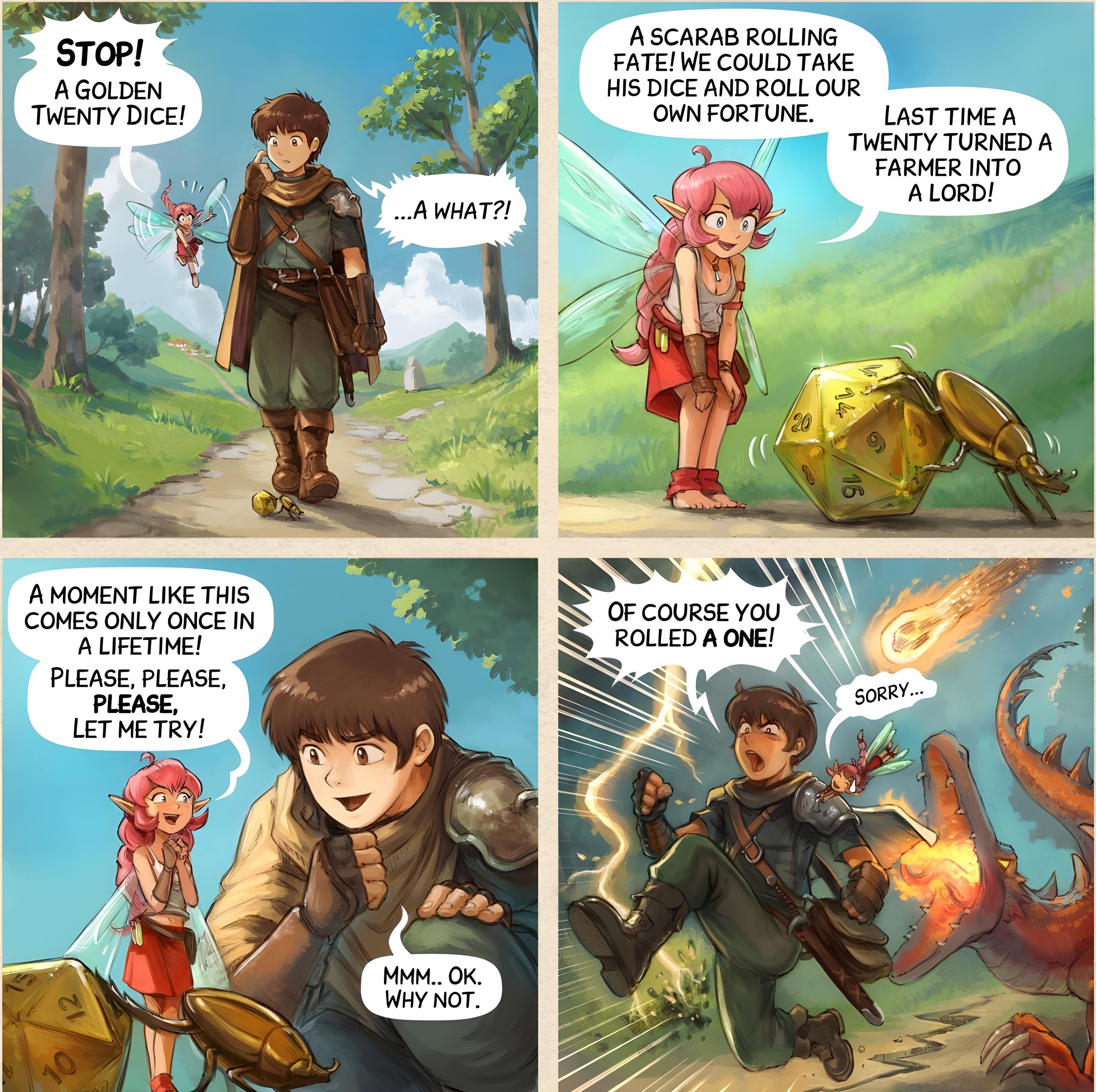 The Golden Twenty Dice