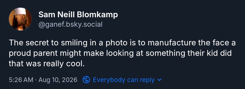 this joke about not realizing their own breakthrough