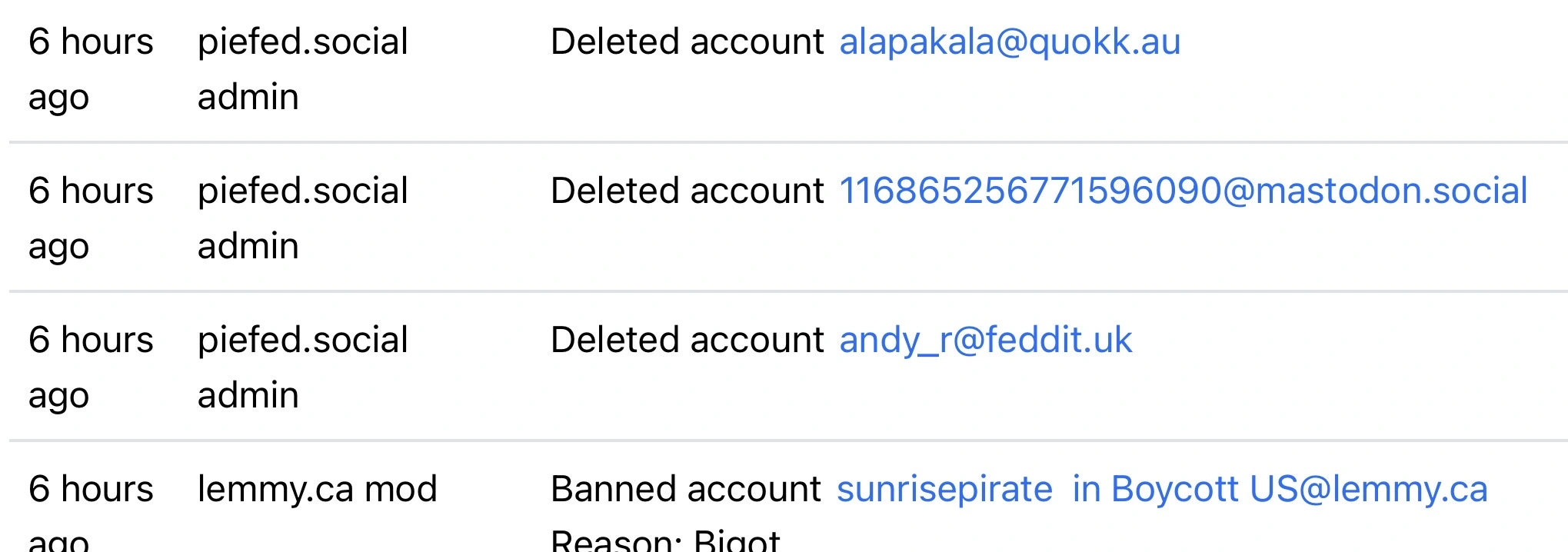 Rimu deletes users to hide criticisms