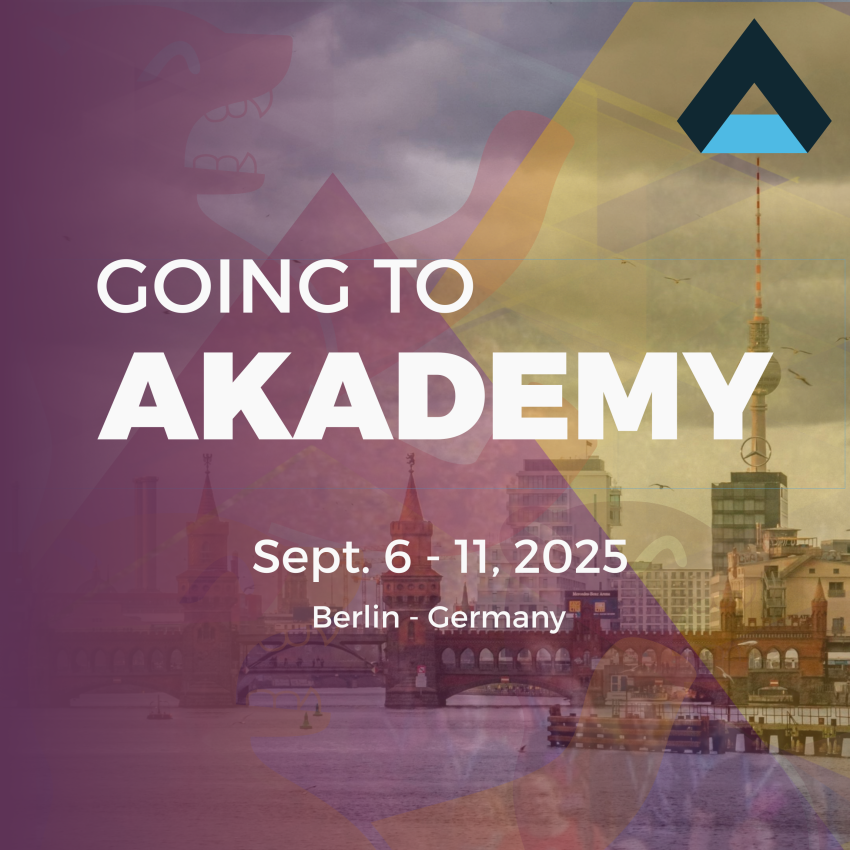 Graphics with "Going to Akademy written" mentioned on it