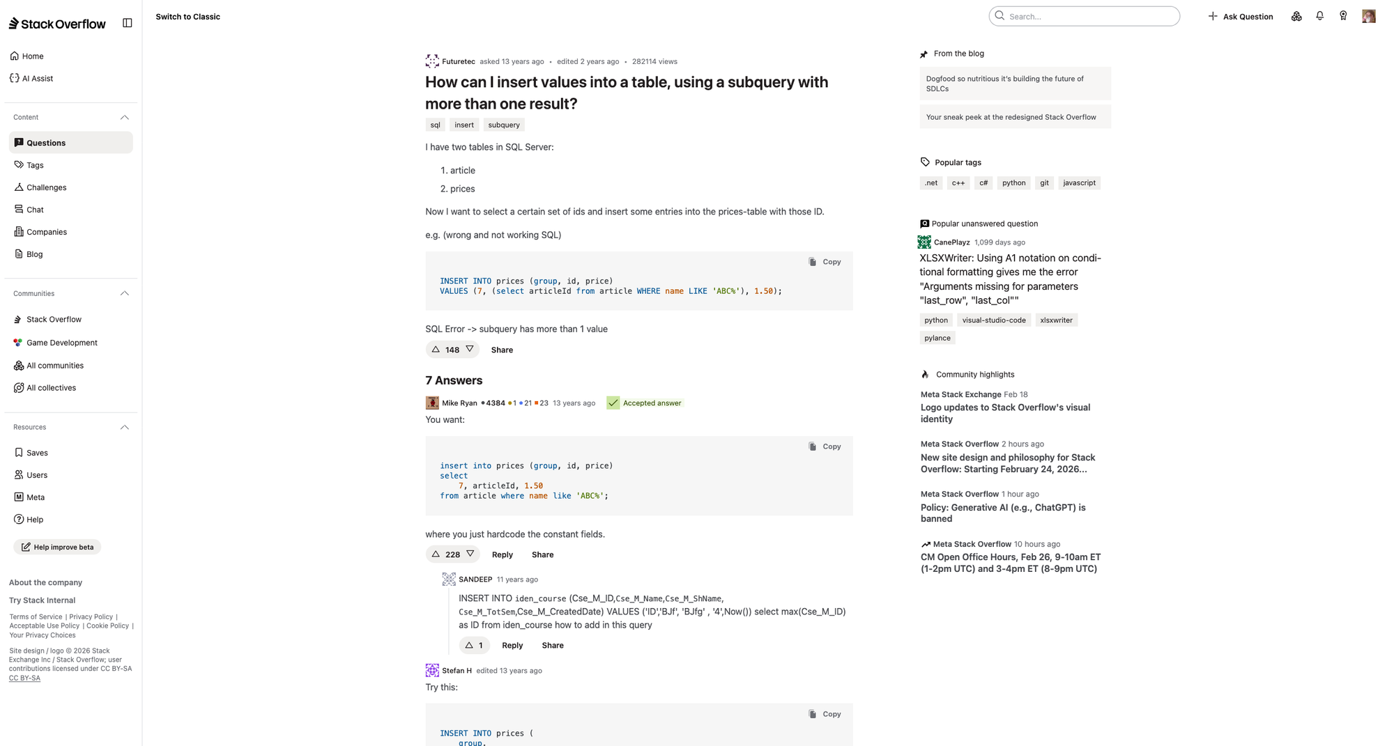 New beta Stackoverflow frontend. Hot or Not?